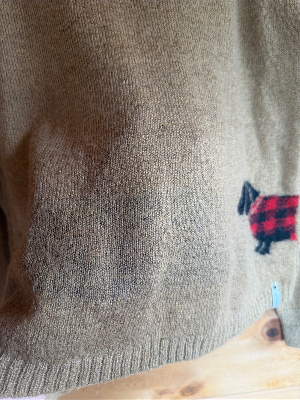 Woolrich dachshund dog sweater large wool - Picture 8 of 8